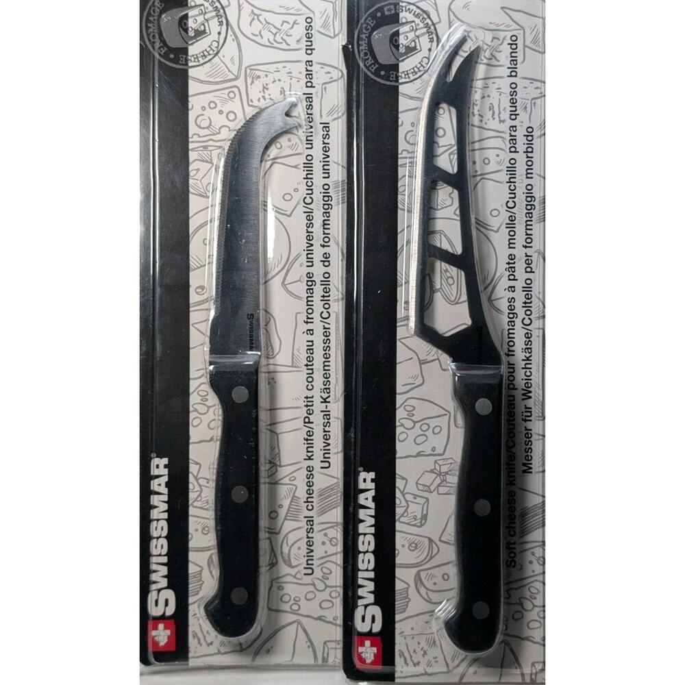 Swissmar 2pc Cheese Knife Set Universal & Soft Cheese SK2301PM SK2303PM